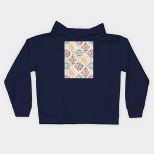 Gilded Pysanky Diamonds Pattern Kids Hoodie